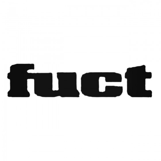 Fuct Text Decal Sticker