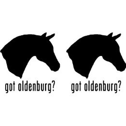 Got Oldenburg? Horse Stickers – Equestrian Decals (2-Pack)