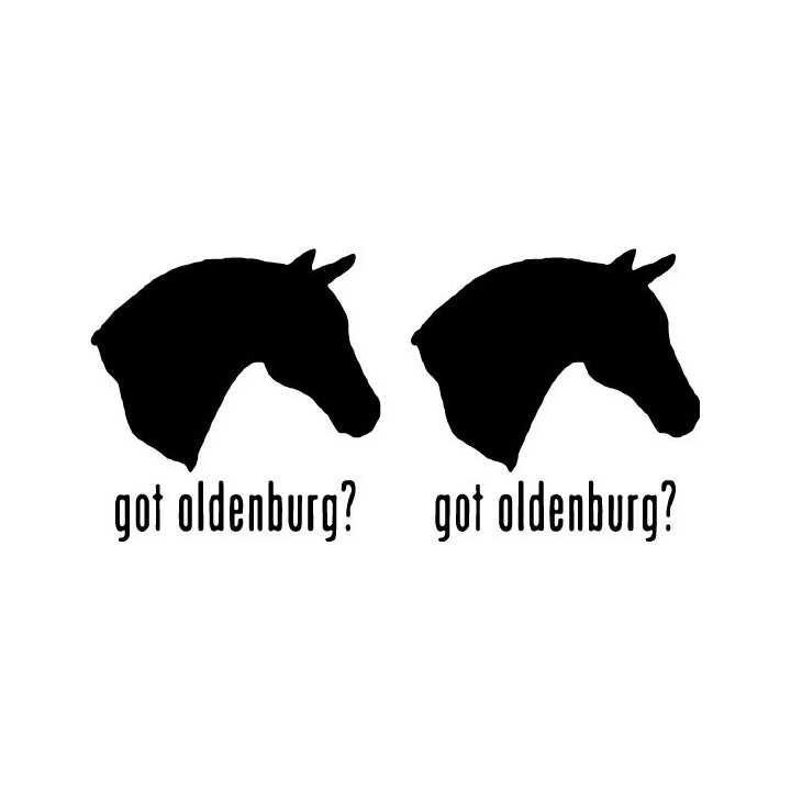 Got Oldenburg? Horse Stickers – Equestrian Decals (2-Pack)