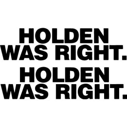 Holden Was Right Stickers – Catcher in the Rye Decals (2-Pack)