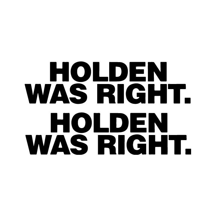 Holden Was Right Stickers – Catcher in the Rye Decals (2-Pack)