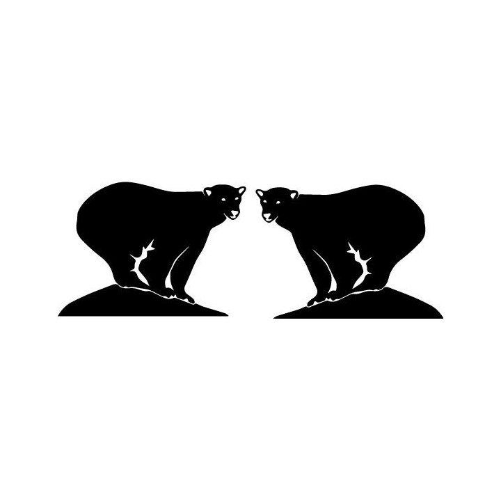 Buy Polar Bear On Ice Decal Sticker Online