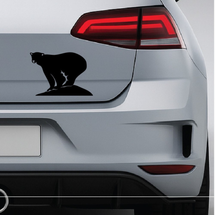 Buy Polar Bear On Ice Decal Sticker Online