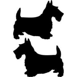 Buy Scottie Dog Decal Sticker Online