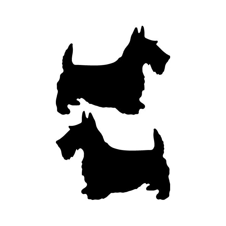 Buy Scottie Dog Decal Sticker Online