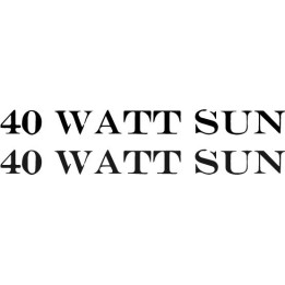 40 Watt Sun Stickers – Doom Metal Decals (2-Pack)