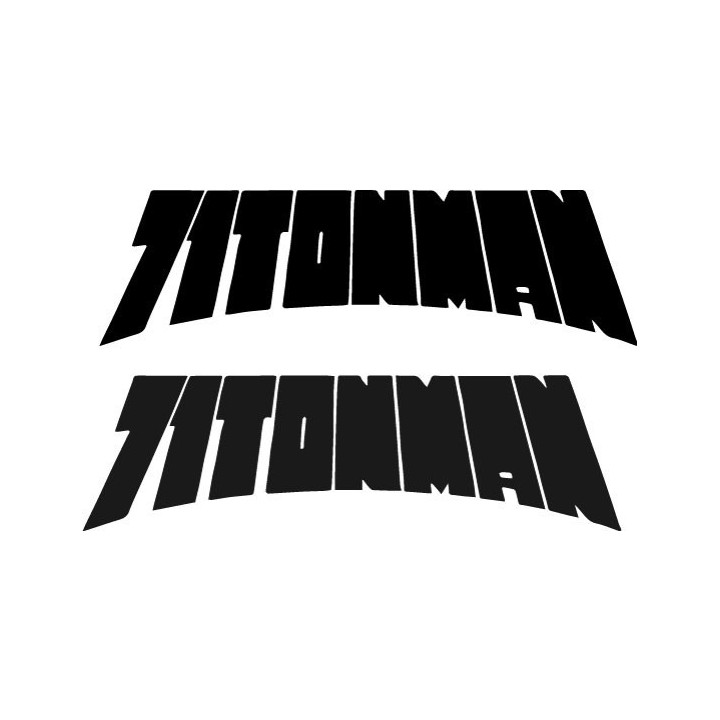 71Tonman Stickers – Sludge Metal Band Decals (2-Pack)