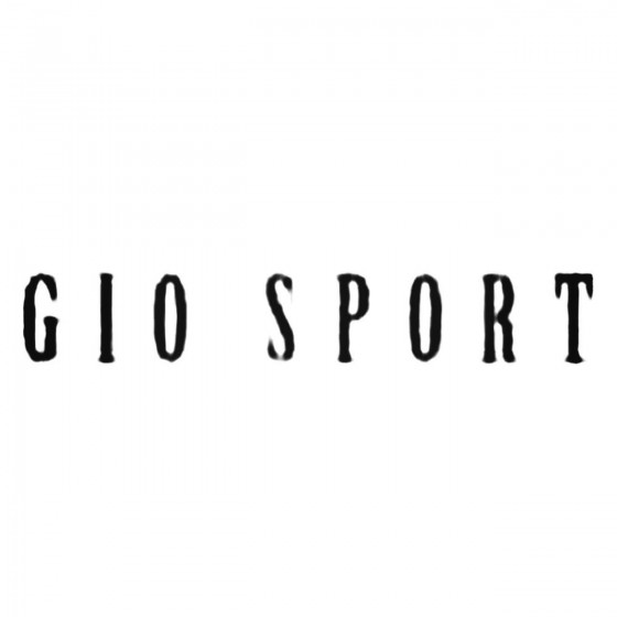 Gio Sport Decal Sticker