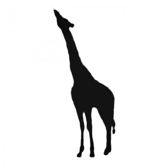 Giraffe Eating Decal Sticker