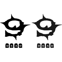 9x Dead Band Stickers – Metalcore Decals (2-Pack)