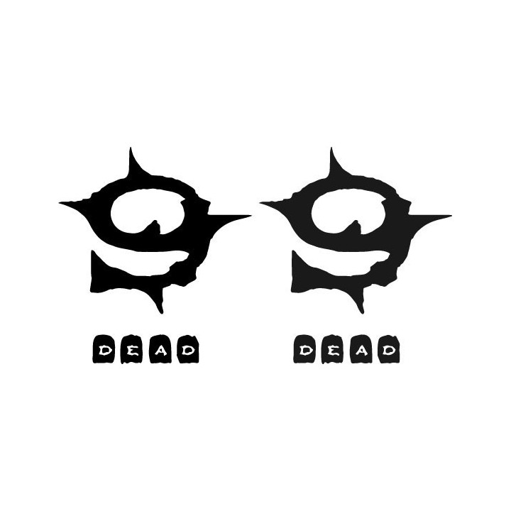 9x Dead Band Stickers – Metalcore Decals (2-Pack)
