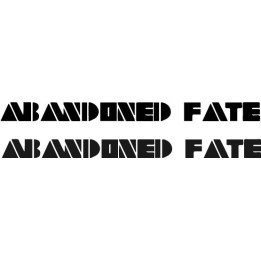 Abandoned Fate Stickers – Heavy Metal Band Decals (2-Pack)