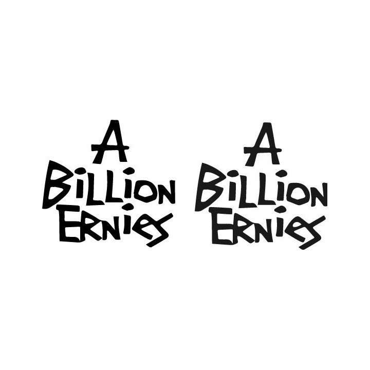 A Billion Ernies Stickers – Ska Punk Decals (2-Pack)