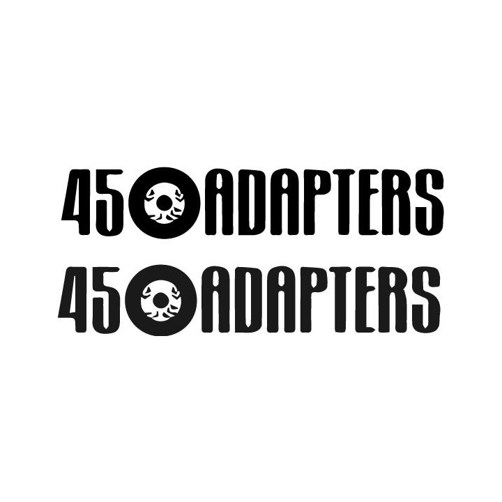 45 Adapters Stickers – Ska Punk Band Decals (2-Pack)