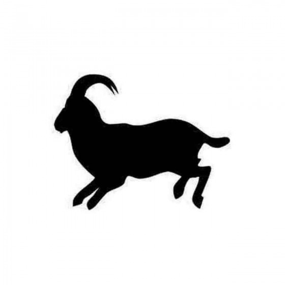 Goat Running Decal Sticker