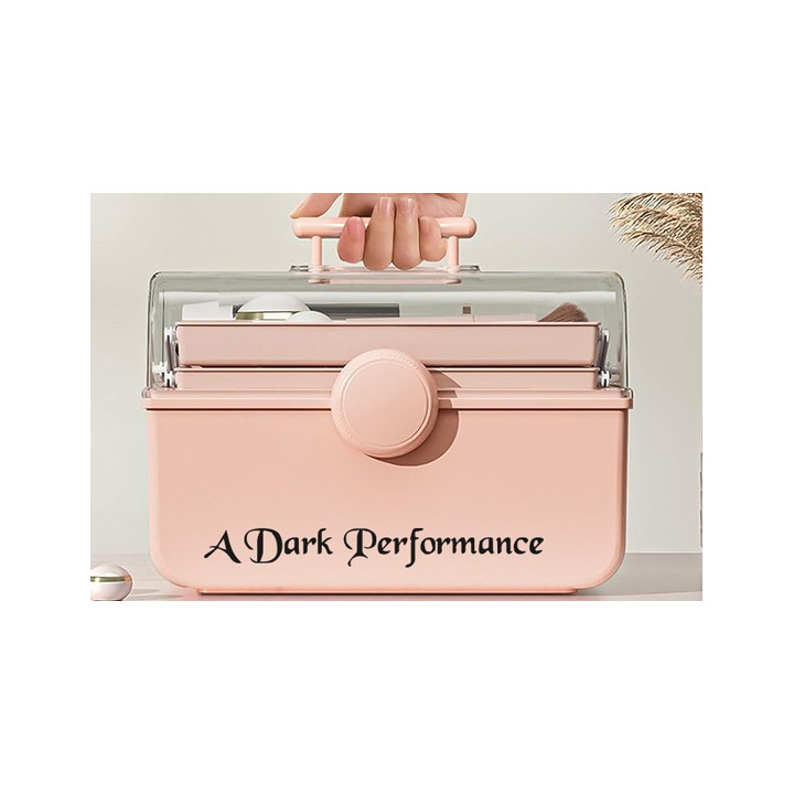 A Dark Performance Stickers – Gothic Script Decals (2-Pack)