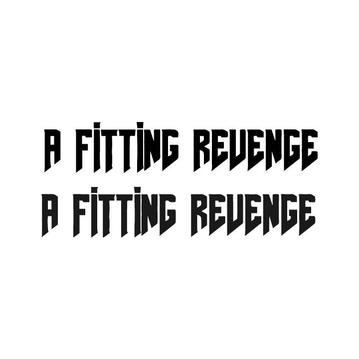 A Fitting Revenge Stickers – Metalcore Band Decals (2-Pack)