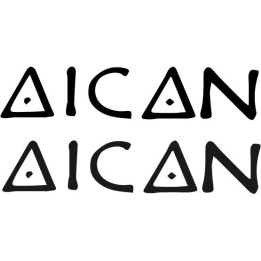 Aican Logo Stickers – Laptop & Personalisation Decals (2-Pack)