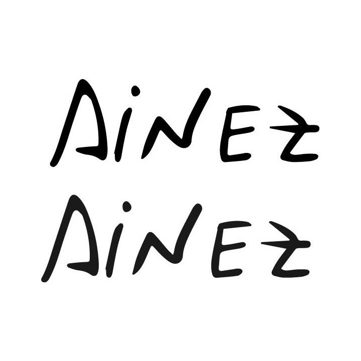Ainez Stickers – Band Logo Vinyl Decals (2-Pack)