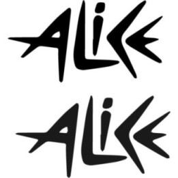 Alice Name Stickers – Personalised Name Decals (2-Pack)