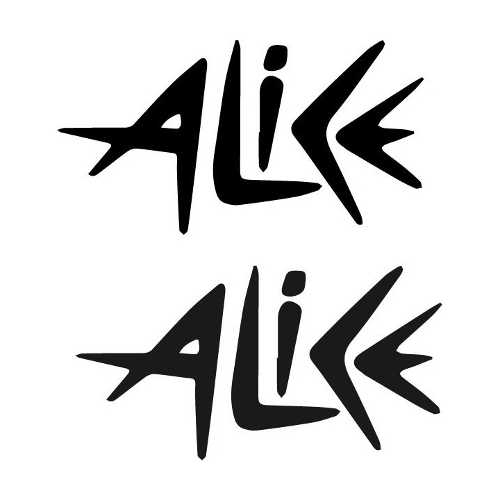 Alice Name Stickers – Personalised Name Decals (2-Pack)