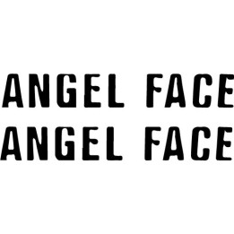 Angel Face Band Stickers – Glam Rock Decals (2-Pack)