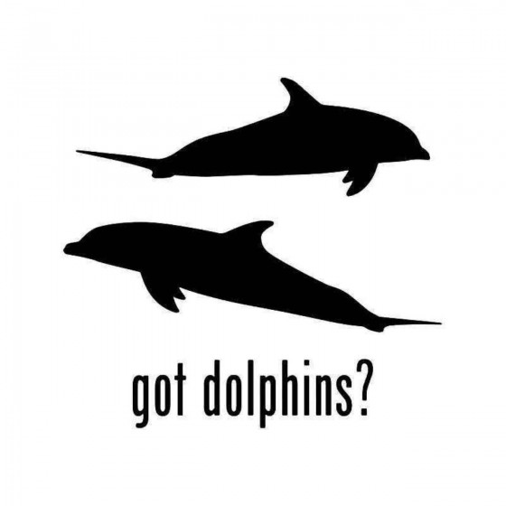 Got Dolphins Fish Sticker