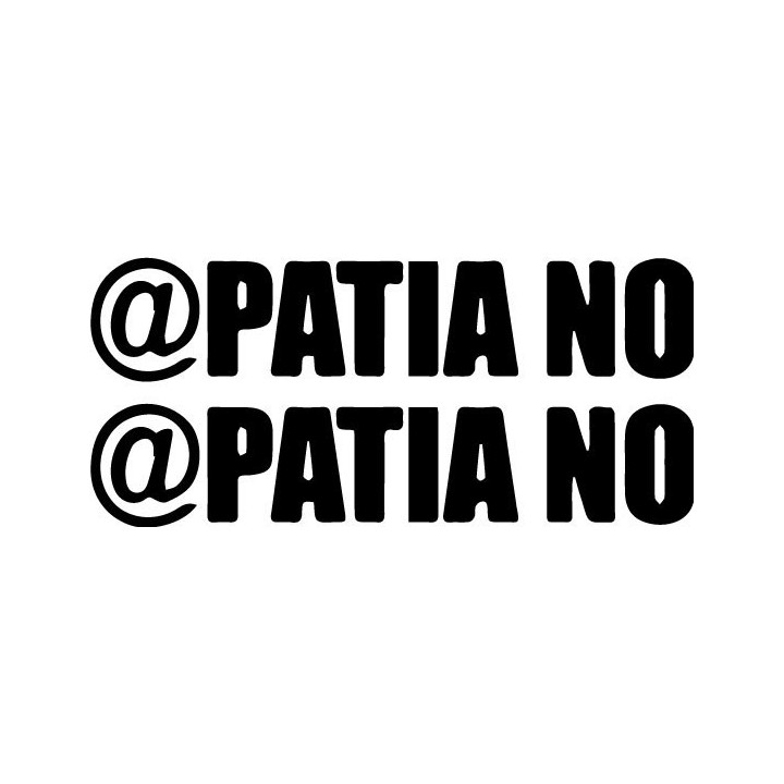 @Patia No Stickers – Anarcho-Punk Decals (2-Pack)