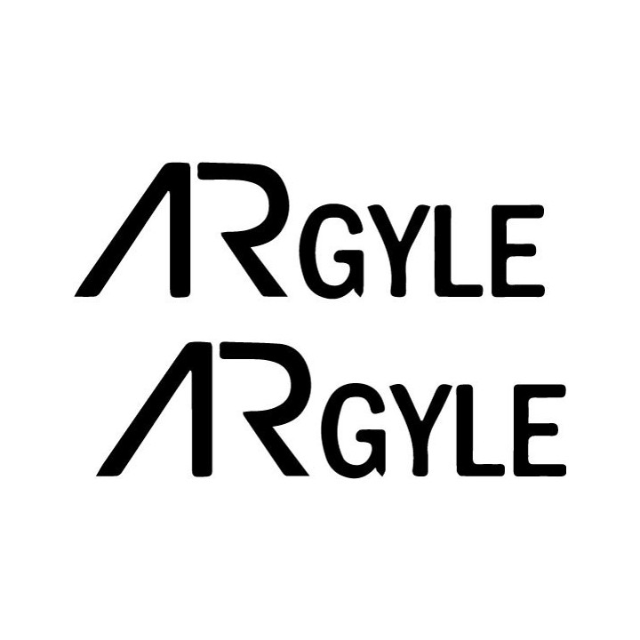 Argyle Band Stickers – Alternative Rock Decals (2-Pack)