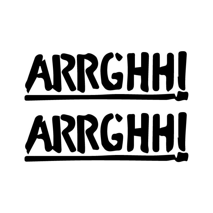 Arrghh! Band Stickers – Metal Music Decals (2-Pack)
