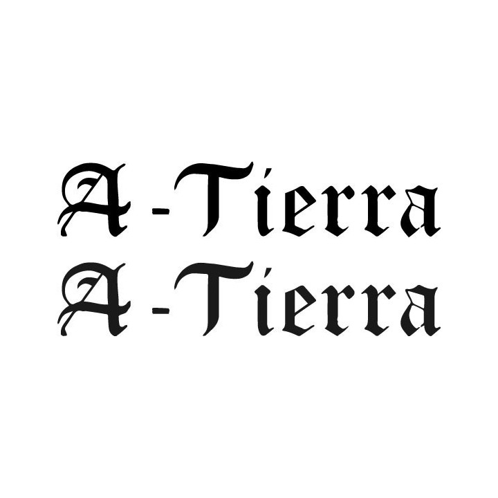 A-Tierra Stickers – Spanish Rock Band Decals (2-Pack)