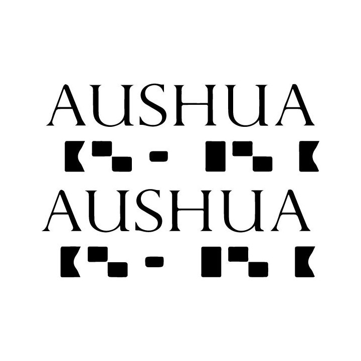 Aushua Stickers – Indie Rock Band Decals (2-Pack)