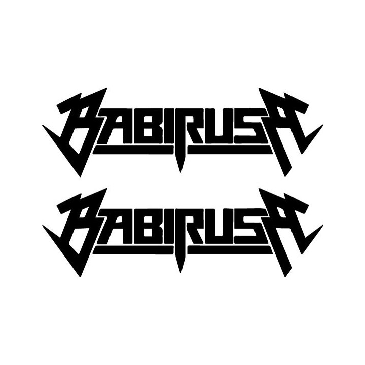 Babirusa Stickers – Deathcore Metal Decals (2-Pack)