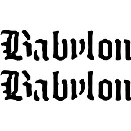 Babylon Band Stickers – Classic Rock Decals (2-Pack)