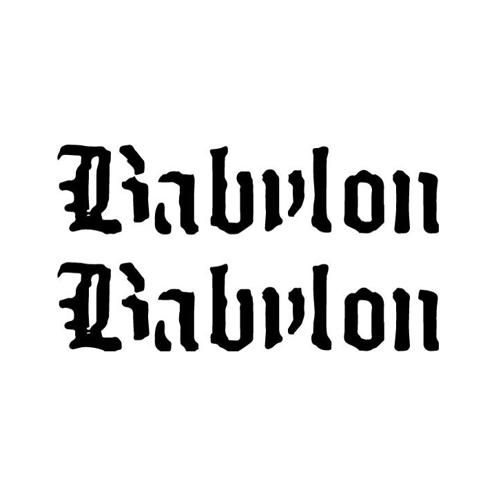 Babylon Band Stickers – Classic Rock Decals (2-Pack)