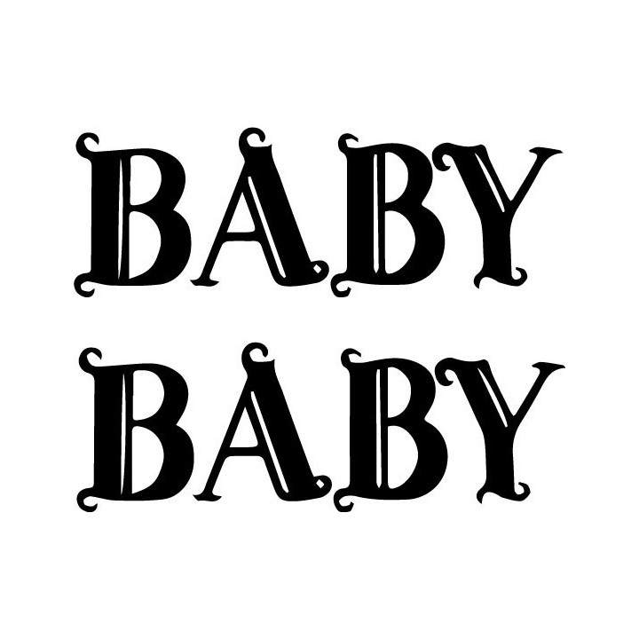 Baby Rock Band Stickers – Retro Music Decals (2-Pack)