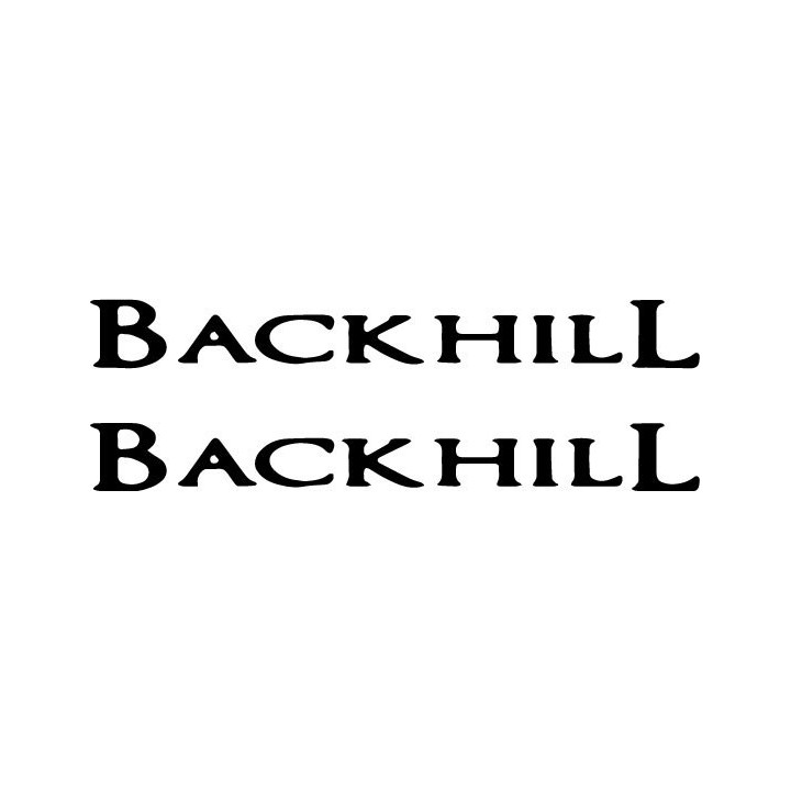 Backhill Band Stickers – Indie Rock Decals (2-Pack)
