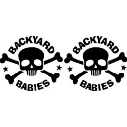 Backyard Babies Stickers – Skull Logo Rock Decals (2-Pack)