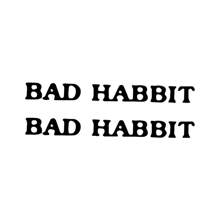 Bad Habbit Band Stickers – Punk Rock Decals (2-Pack)