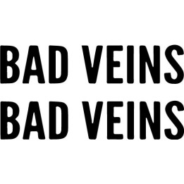 Bad Veins Stickers – Indie Rock Band Decals (2-Pack)