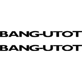 Bang-Utot Stickers – Punk Rock Band Decals (2-Pack)