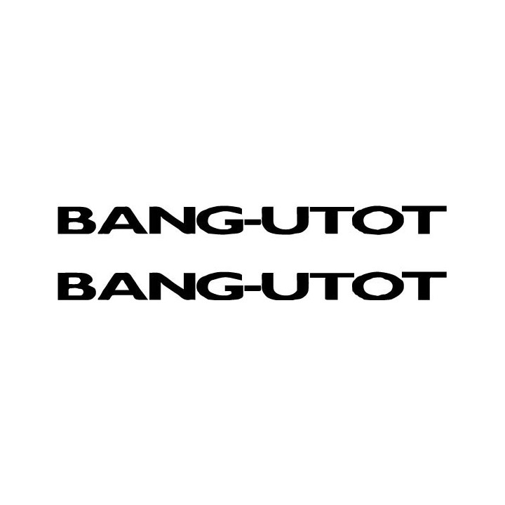 Bang-Utot Stickers – Punk Rock Band Decals (2-Pack)