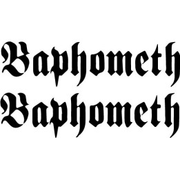 Baphometh Stickers – Death Metal Band Decals (2-Pack)