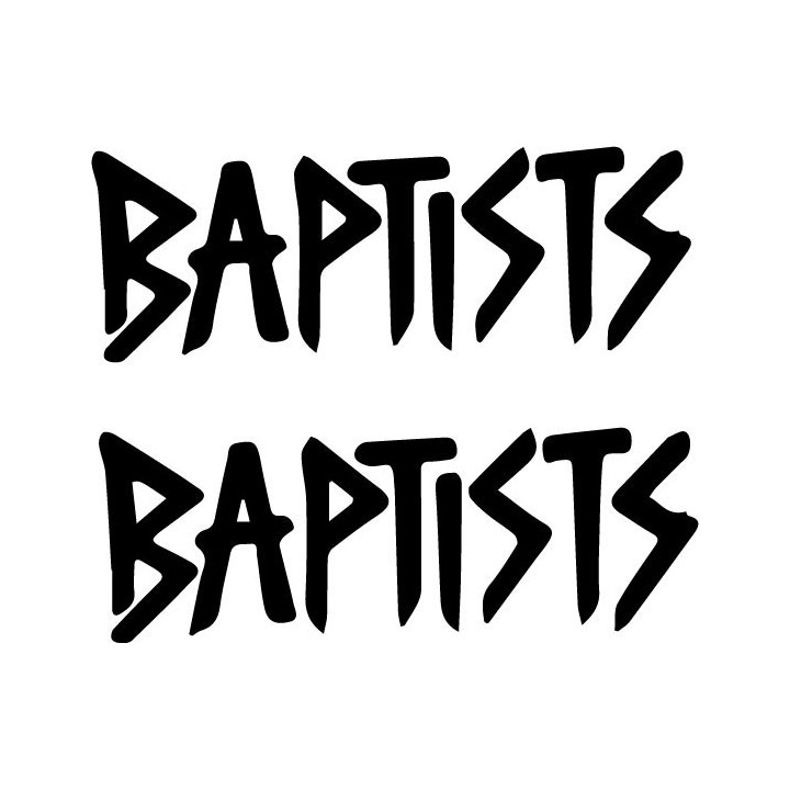 Baptists Stickers – Hardcore Crust Punk Decals (2-Pack)