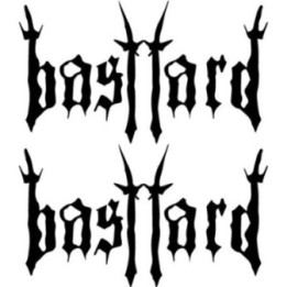 Bastard Band Logo Stickers – Heavy Metal Decals (2-Pack)