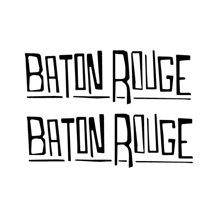 Baton Rouge Stickers – Hard Rock Band Decals (2-Pack)