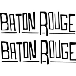 Baton Rouge Stickers – Glam Metal Rock Decals (2-Pack)