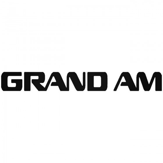 Grand Am Sticker