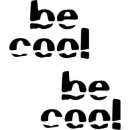 Be Cool Band Stickers – Indie Music Decals (2-Pack)