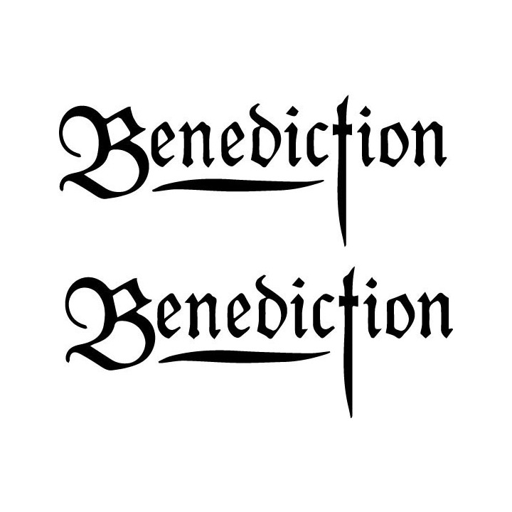 Benediction Stickers – Death Metal Band Decals (2-Pack)